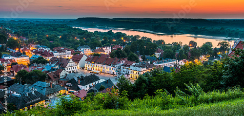 View of Kazimierz Dolny on the Vistula River, Poland photo