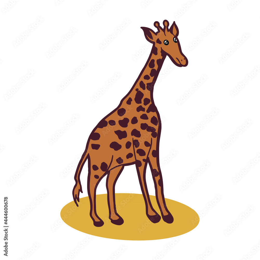 Obraz premium giraffe cartoon illustration