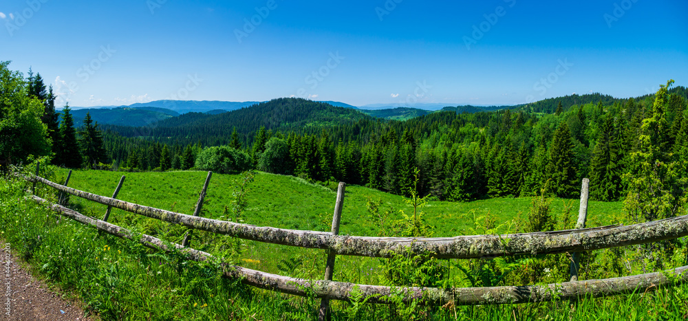 landscape with a fence landscape with a fence