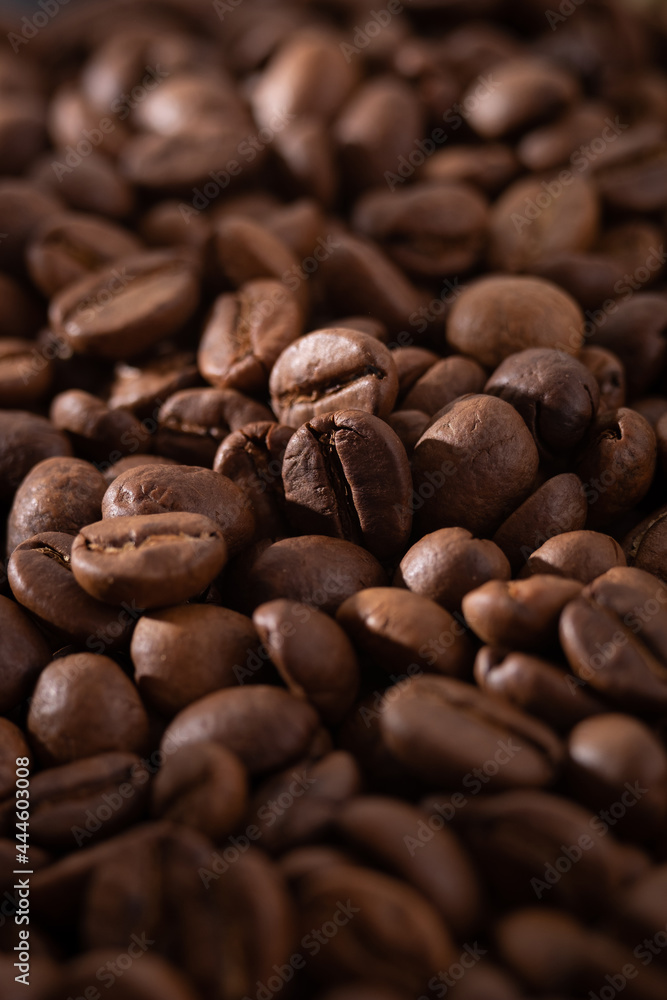 Raw and roasted coffee beans Raw and roasted coffee beans