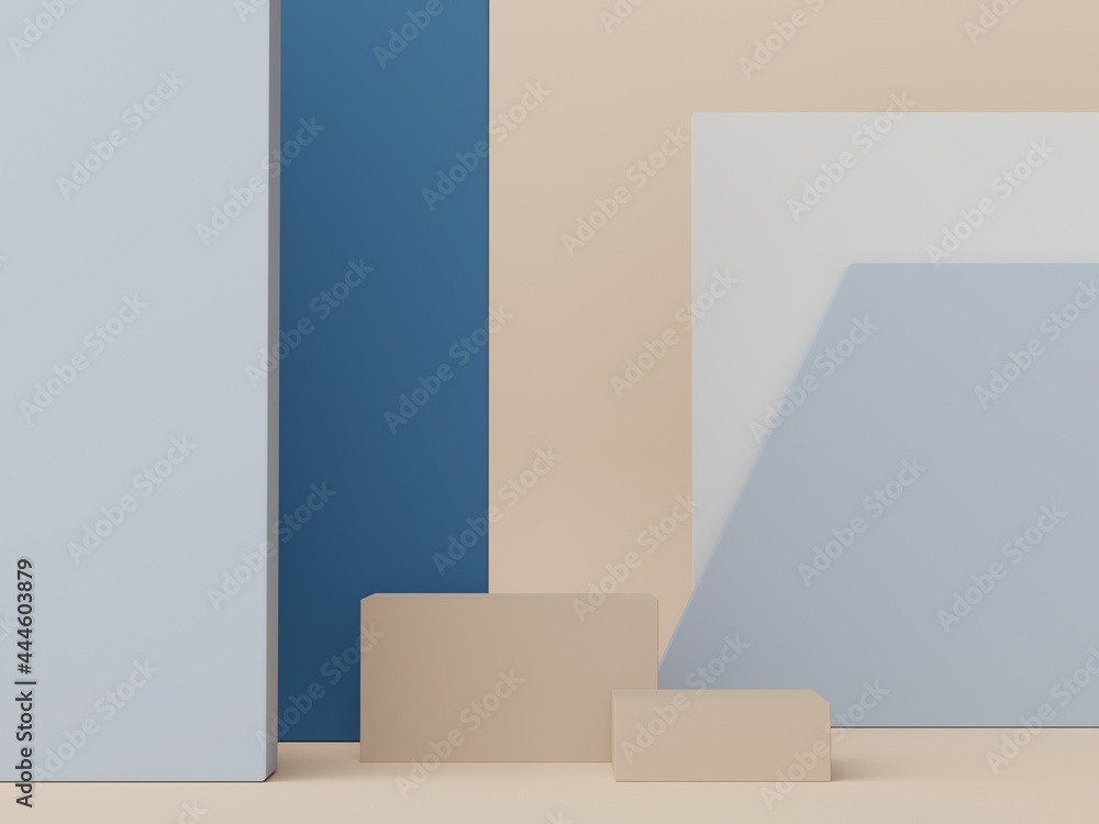 custom made wallpaper toronto digital3d render of minimal display podium design for mock up and product presentation. Pedestal stage with pastel color scene. Trendy design for mock up and web banner.