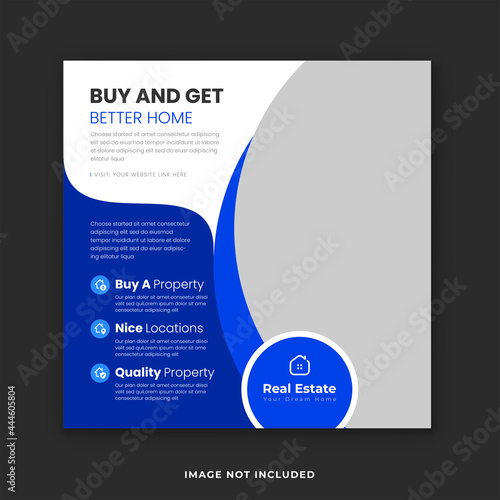 Best Home Sale and Instagram Post Template for Real Estate and Apartment Promotion, Real estate social media post templates. 