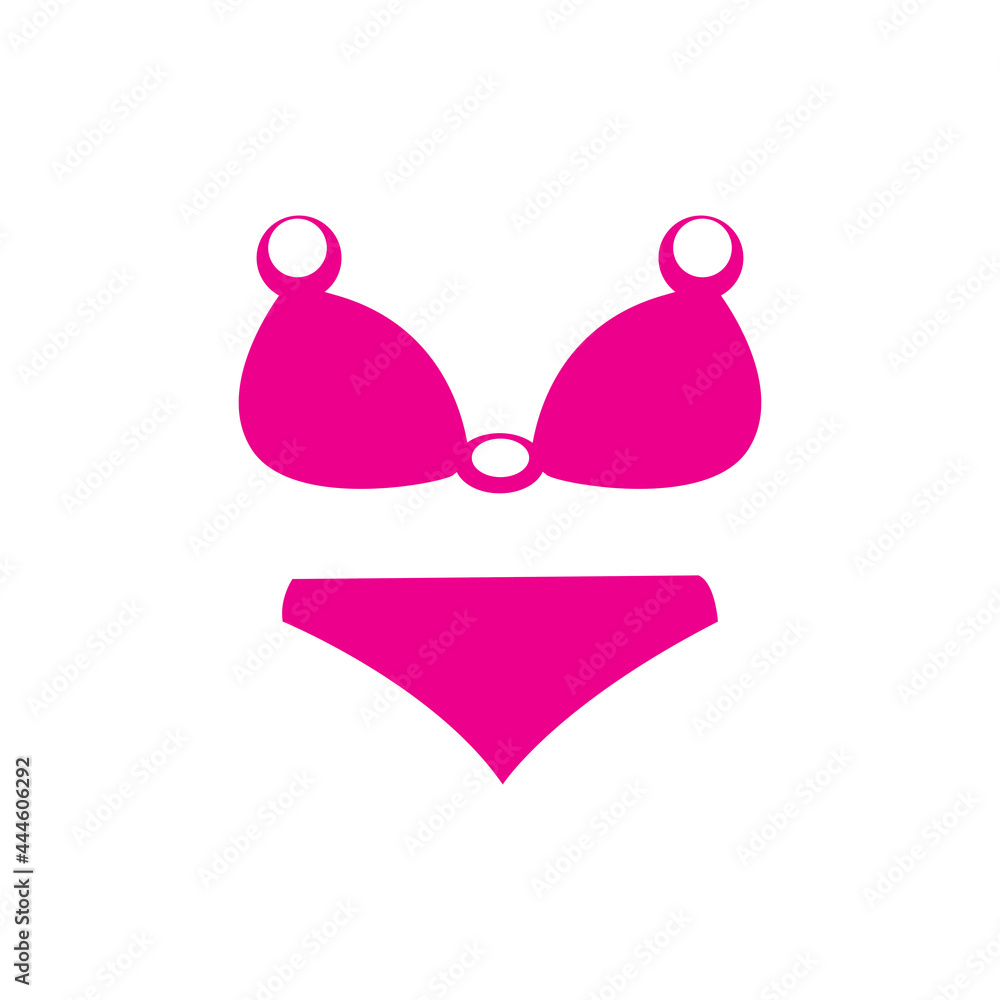summer sexy women's clothing bikini logo icon symbol