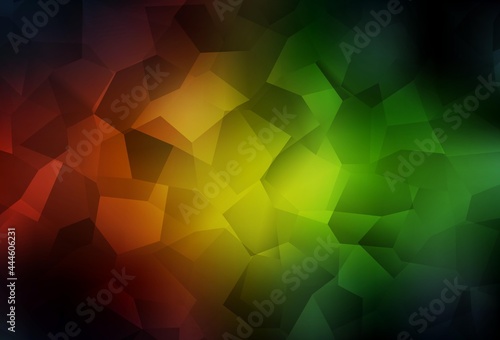 Dark Green, Red vector template with chaotic shapes.