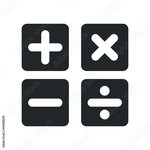 calculation sign icon design vector