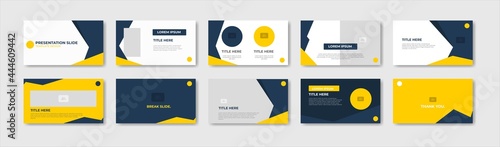 Business presentation template design. Minimalis, modern and keynote vector illustration	