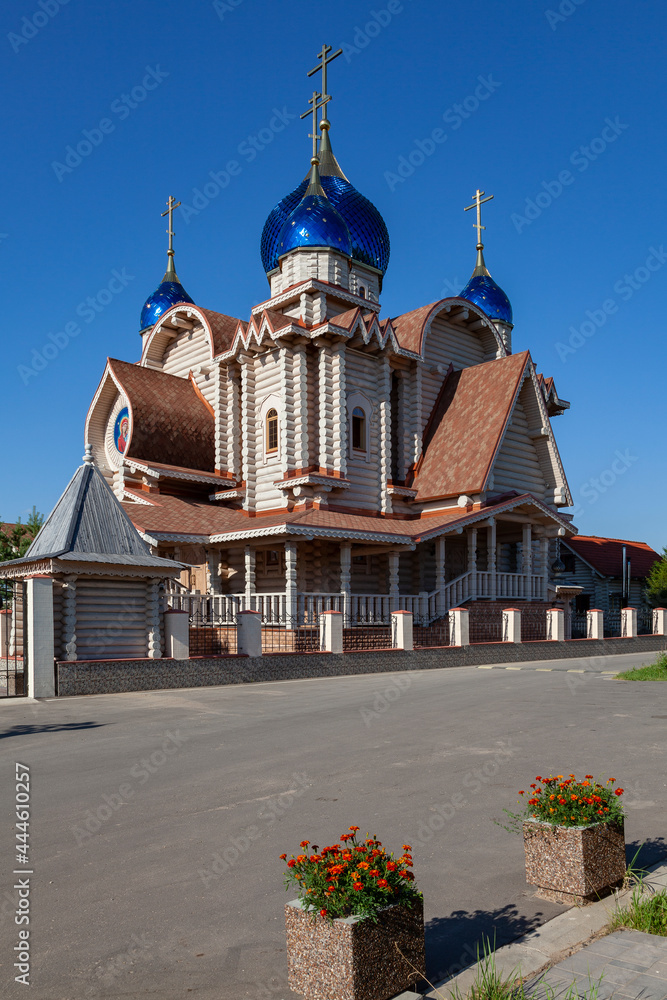 Wooden Church of Michael the Archangel in the village of Busharino, Moscow region, Russia