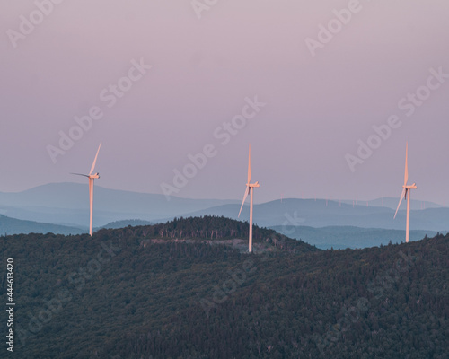 Mountaintop windmills