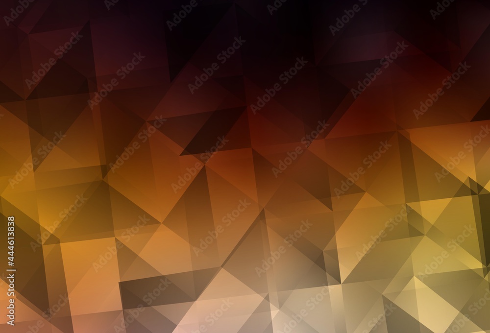 Dark Orange vector abstract polygonal template. Dark Orange vector abstract polygonal template.