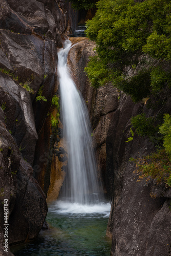 Arado waterfall in Peneda-Geres National Park, Portugal