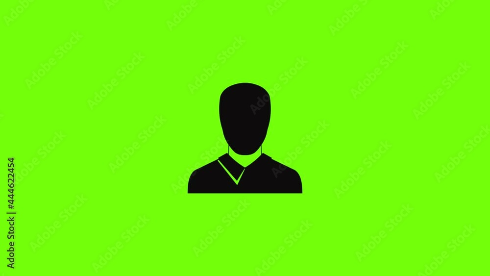 Man avatar icon animation Man avatar icon animation