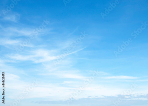  The vast blue sky and clouds sky