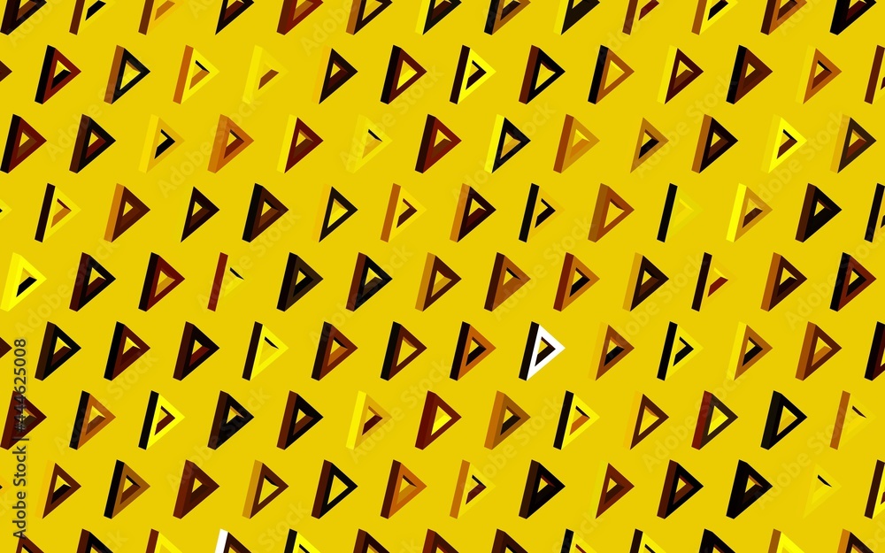 Dark Yellow vector background with polygonal style. Dark Yellow vector background with polygonal style.