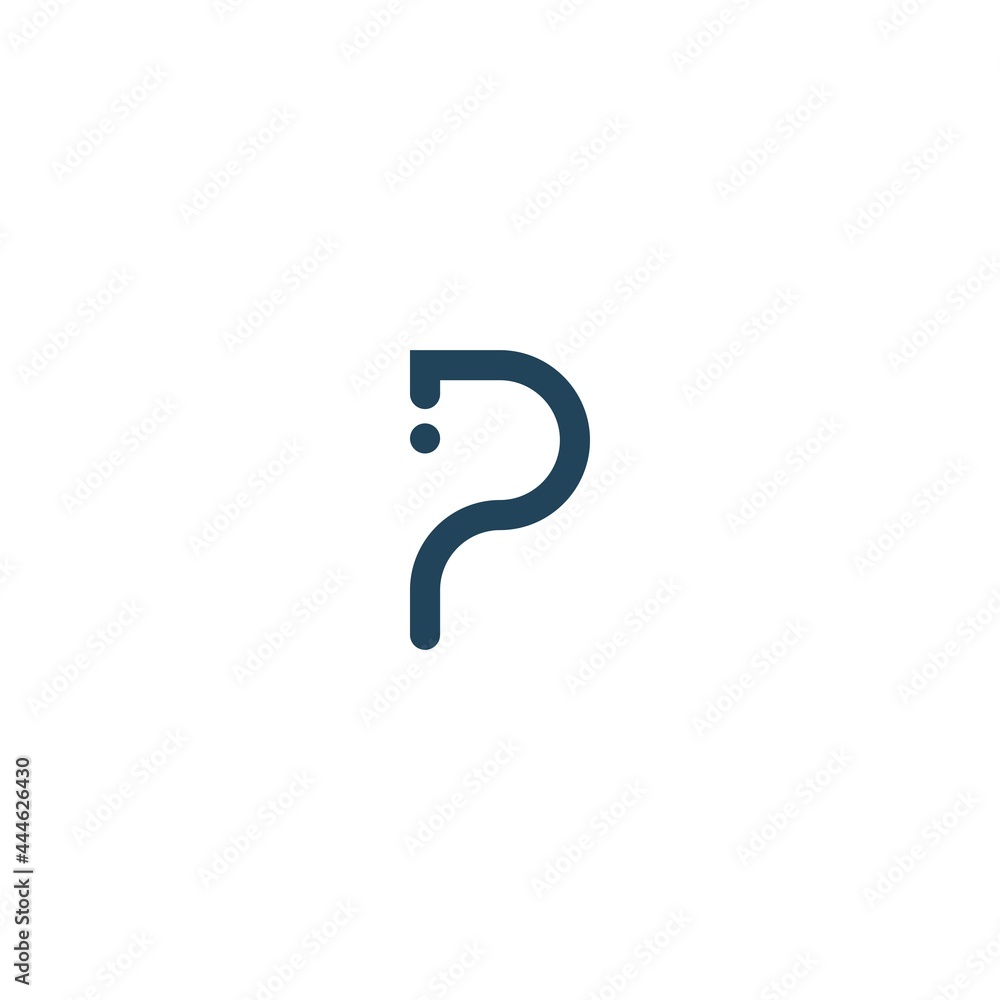 Initial letter P logo. perfect for your company logo Initial letter P logo. perfect for your company logo