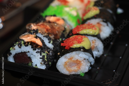 Luxurious Japanese sushi