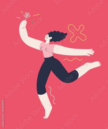 Happiness - happy people jumping in the air cheerfully