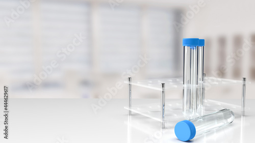The science laboratory research for development or sci and medical concept 3d rendering.