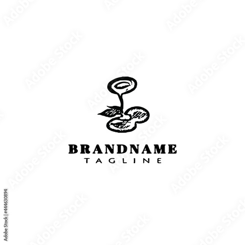 argan cartoon logo template icon design vector