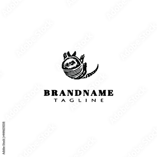 symbol armadillo logo template icon design vector illustration