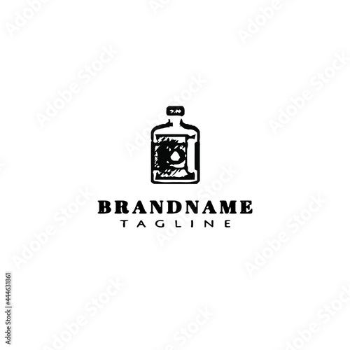 bottle logo icon cute template vector illustration