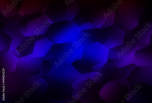Fototapeta Naklejka Na Ścianę i Meble -  Light Blue, Red vector layout with hexagonal shapes.