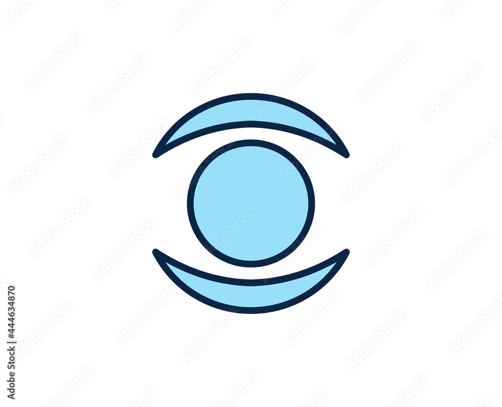 Eye flat icon. Thin line signs for design logo, visit card, etc. Single high-quality outline symbol for web design or mobile app. Marketing outline pictogram. Eye flat icon. Thin line signs for design logo, visit card, etc. Single high-quality outline symbol for web design or mobile app. Marketing outline pictogram.
