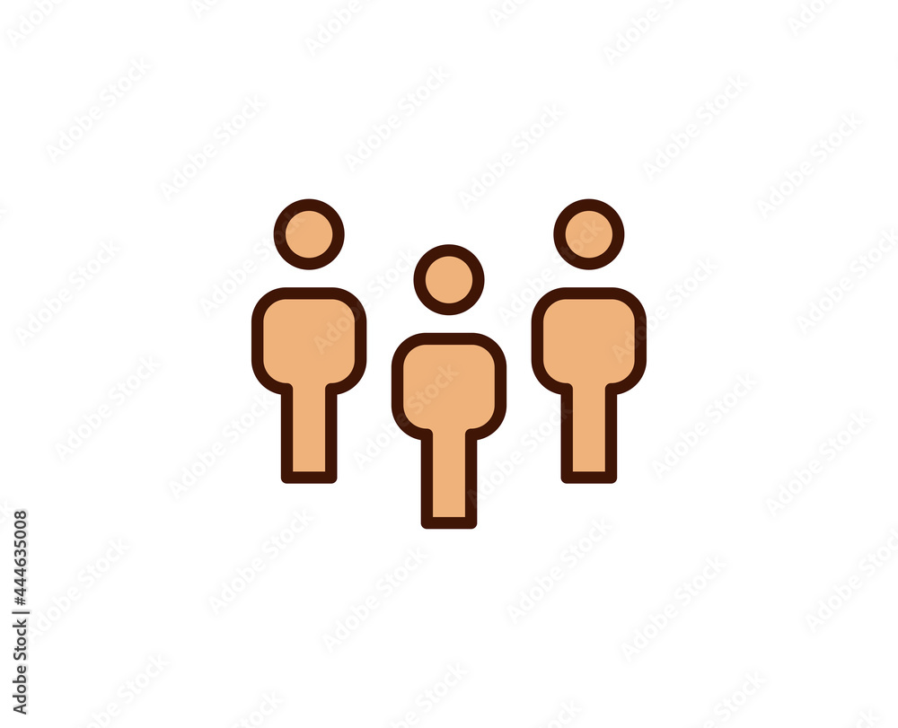 Team line icon. Vector symbol in trendy flat style on white background. Office sing for design. Team line icon. Vector symbol in trendy flat style on white background. Office sing for design.