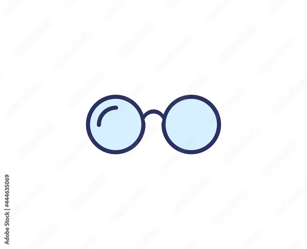 Glasses line icon. High quality outline symbol for web design or mobile app. Thin line sign for design logo. Color outline pictogram on white background Glasses line icon. High quality outline symbol for web design or mobile app. Thin line sign for design logo. Color outline pictogram on white background