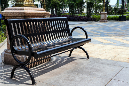 Photography bench in the park