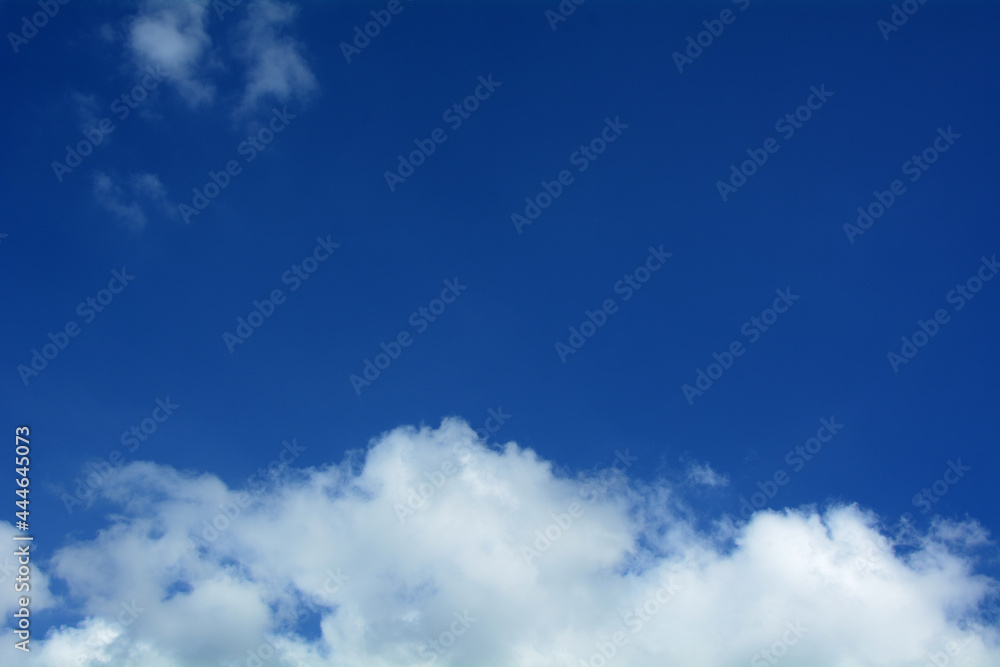Fototapeta premium Blue sky with clouds beautiful nature background.
