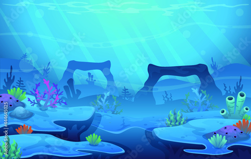 Under water sea background
