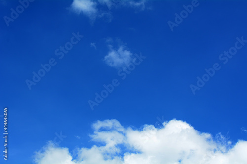 Blue sky with clouds beautiful nature background.