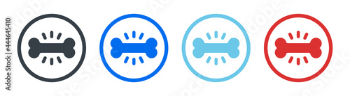 Bone icon vector illustration.