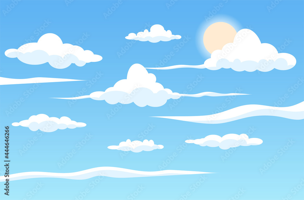 Sky wallpaper for video conferencing . - Vector. Sky wallpaper for video conferencing . - Vector.