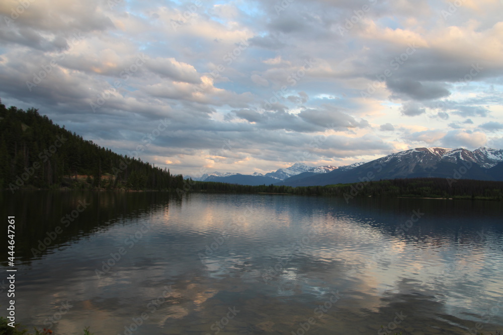 Evening On Pyramid Lake, Jasper National Park, Alberta