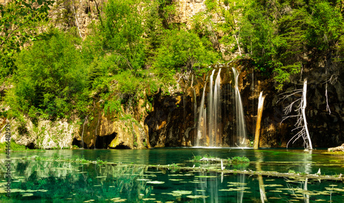 Fototapeta Naklejka Na Ścianę i Meble -  Mountain Lake and Waterfall