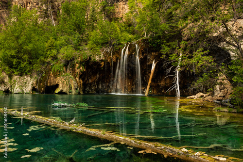 Beautiful High Mountain Waterfall