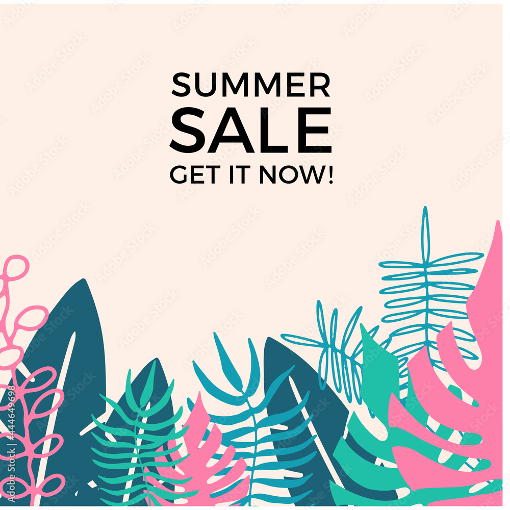 Abstract background designs, summer sale, social media promotional content. Vector illustration floral element Abstract background designs, summer sale, social media promotional content. Vector illustration floral element