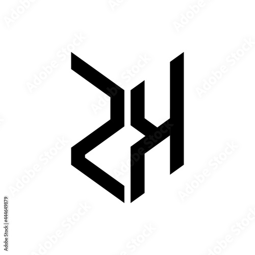Free Download initial letters monogram logo black ZK - GFXLoad