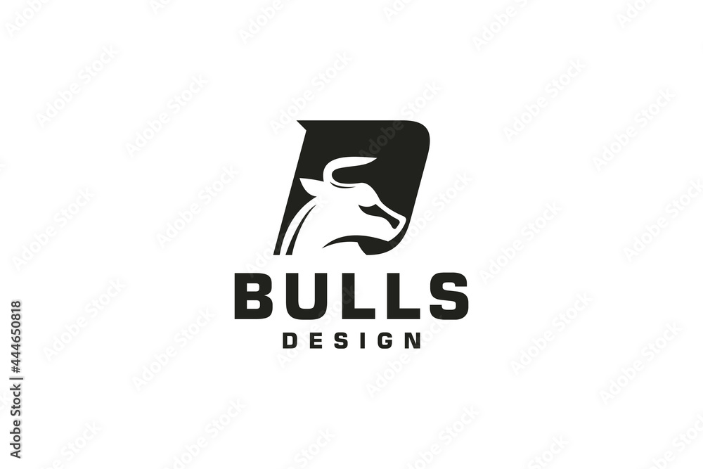 Letter D logo, Bull logo,head bull logo, monogram Logo Design Template Element Letter D logo, Bull logo,head bull logo, monogram Logo Design Template Element