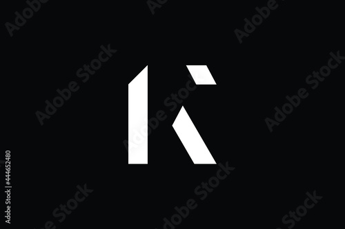 RF logo letter design on luxury background. FR logo monogram initials letter concept. FK icon logo design. KF elegant and Professional letter icon design on black background. FK KF FR RF