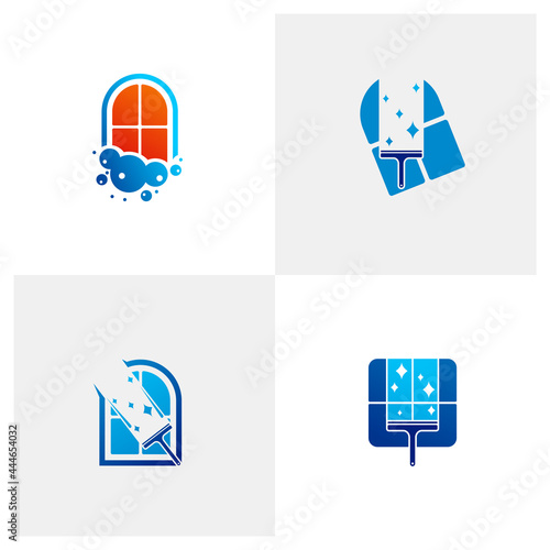 Set of Window Clean logo vector template, Creative Clean logo design concepts