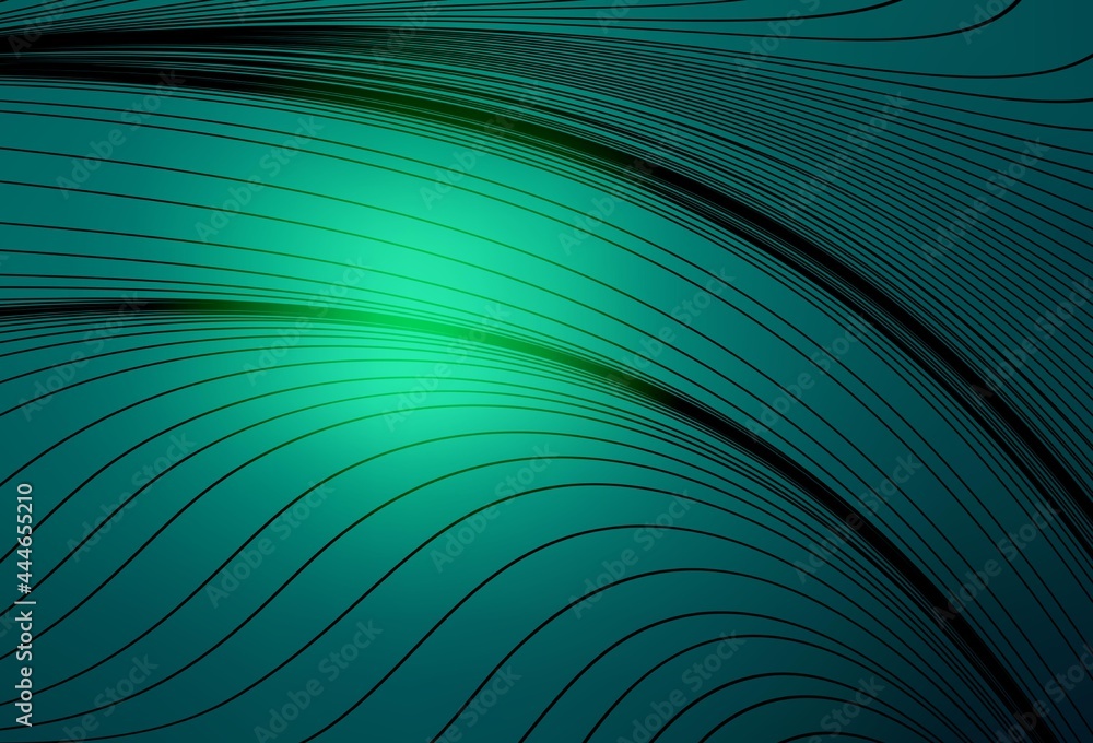 Light Green vector background with bent lines. Light Green vector background with bent lines.