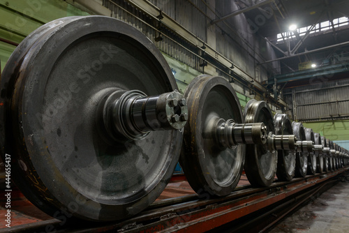 Train wheel production