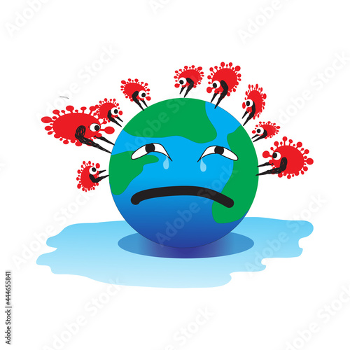 World Creative (Corona virus -2019 ) Banner Word with Icons ,Vector illustration.