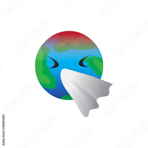 World Creative Flu (Corona virus -2019 ) Banner Word with Icons ,Vector illustration.
