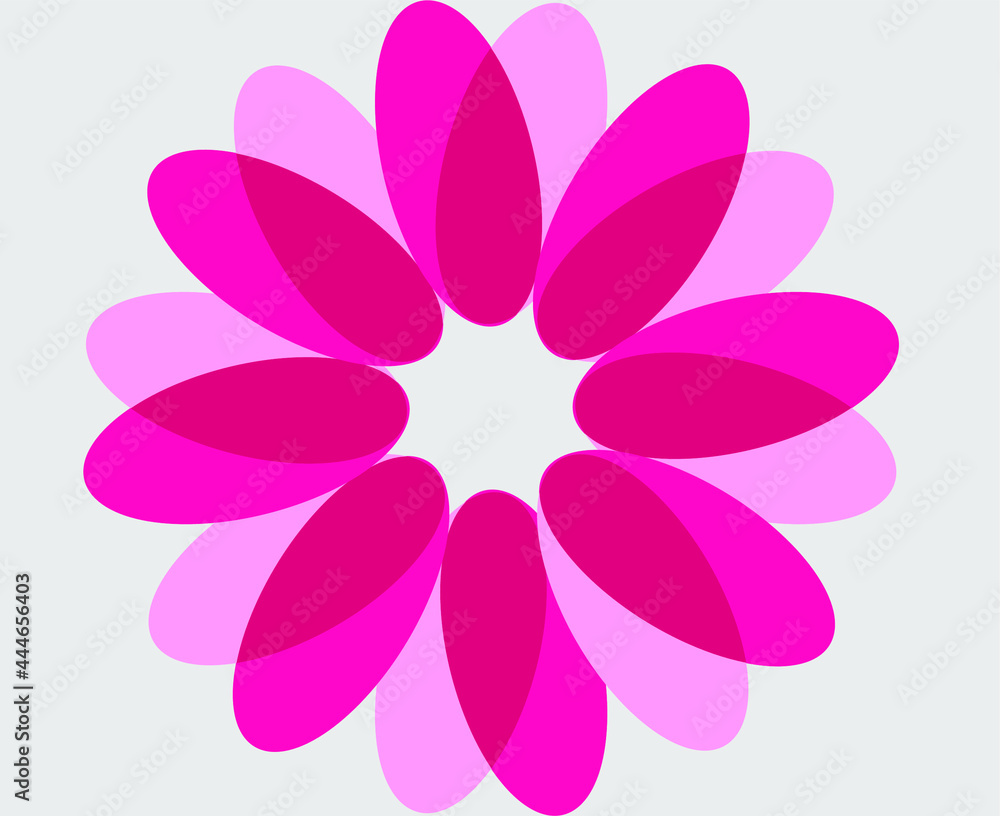 Fototapeta premium pink flower illustration