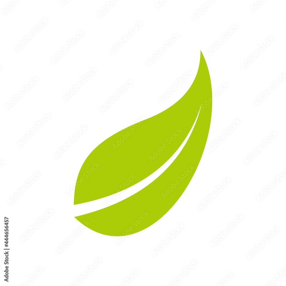 leaf logo icon vector illustration design