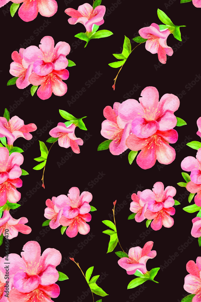 Vector pattern with a floral theme. Background with leaves and flowers. The backdrop for greeting cards, posters, banners, and placards. Vector pattern with a floral theme. Background with leaves and flowers. The backdrop for greeting cards, posters, banners, and placards.