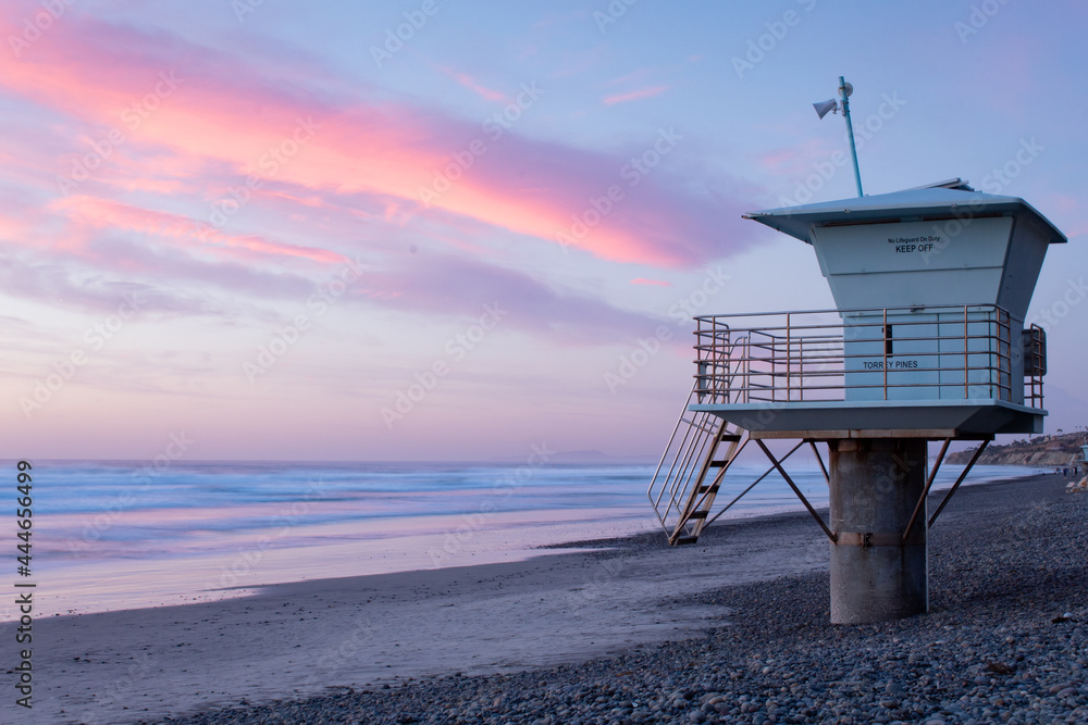 lifeguard tower on the beach